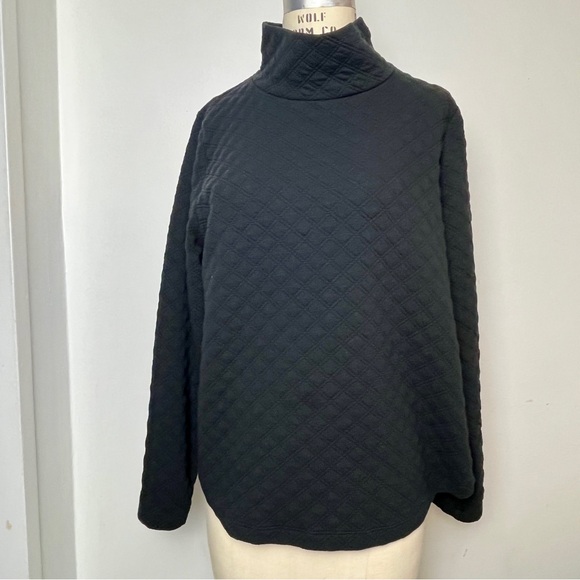 J Crew Quilted Mock-neck Pullover - Picture 1 of 11